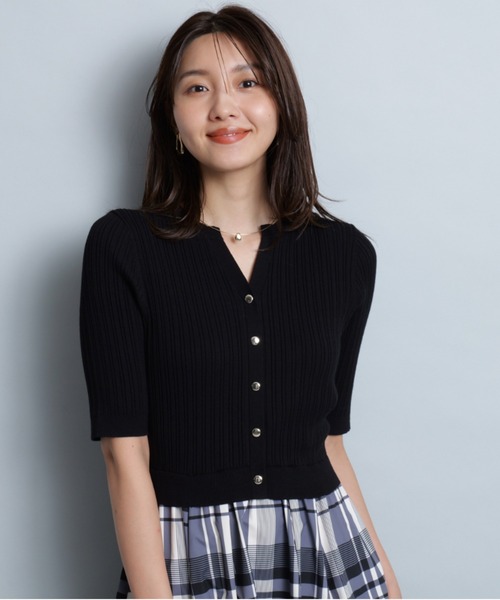 チェックスカートドッキングワンピース（ワンピース