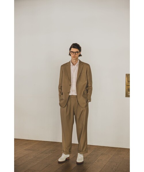 BEAMS PLUS（ビームスプラス）の「ランドリーウール 3ボタン ジャケット ボックスフィット（テーラードジャケット・メンズ・カーキ/チャコールグレー/ネイビー・M/L/S）」の6枚目の写真