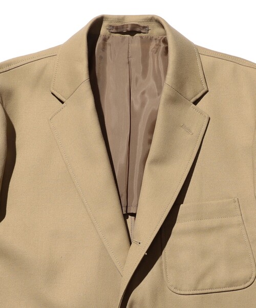 BEAMS PLUS（ビームスプラス）の「ランドリーウール 3ボタン ジャケット ボックスフィット（テーラードジャケット・メンズ・カーキ/チャコールグレー/ネイビー・M/L/S）」の14枚目の写真