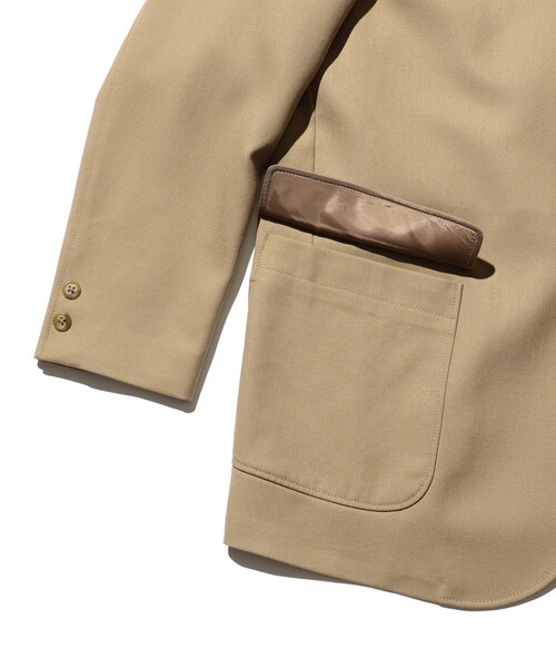 BEAMS PLUS（ビームスプラス）の「ランドリーウール 3ボタン ジャケット ボックスフィット（テーラードジャケット・メンズ・カーキ/チャコールグレー/ネイビー・M/L/S）」の15枚目の写真