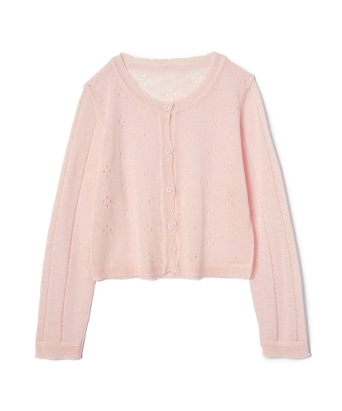 mic by Olu.（ミックバイオルドット）の「パンチングカーディガン（カーディガン/ボレロ・レディース・ホワイト/ピンク/ブルー・FREE）」の20枚目の写真