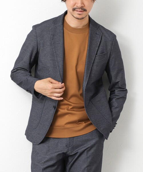 NOLLEY’S（ノーリーズ）の「《ビジカジ/セットアップ対応》【ALBINI】《吸水速乾》綾ジャージーイージーJK 25AW（テーラードジャケット・メンズ・ネイビー/ブラック・L/XL/S/M）」の12枚目の写真