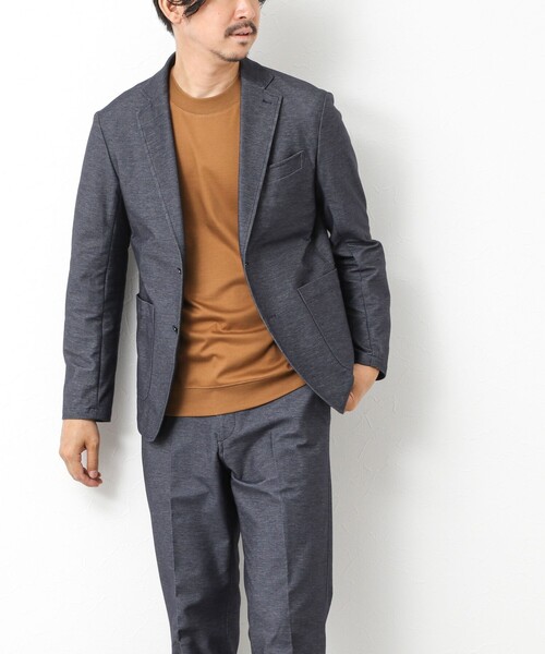 NOLLEY’S（ノーリーズ）の「《ビジカジ/セットアップ対応》【ALBINI】《吸水速乾》綾ジャージーイージーJK 25AW（テーラードジャケット・メンズ・ネイビー/ブラック・L/XL/S/M）」の10枚目の写真