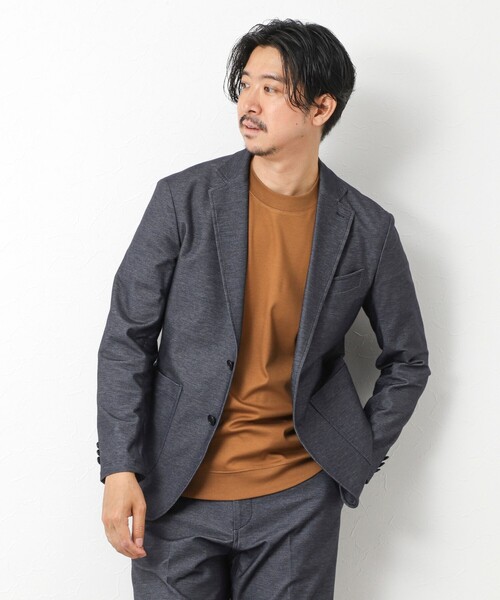 NOLLEY’S（ノーリーズ）の「《ビジカジ/セットアップ対応》【ALBINI】《吸水速乾》綾ジャージーイージーJK 25AW（テーラードジャケット・メンズ・ネイビー/ブラック・L/XL/S/M）」の8枚目の写真