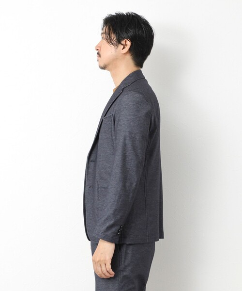 NOLLEY’S（ノーリーズ）の「《ビジカジ/セットアップ対応》【ALBINI】《吸水速乾》綾ジャージーイージーJK 25AW（テーラードジャケット・メンズ・ネイビー/ブラック・L/XL/S/M）」の7枚目の写真