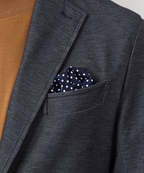 NOLLEY’S（ノーリーズ）の「《ビジカジ/セットアップ対応》【ALBINI】《吸水速乾》綾ジャージーイージーJK 25AW（テーラードジャケット・メンズ・ネイビー/ブラック・L/XL/S/M）」の19枚目の写真