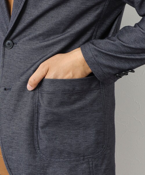 NOLLEY’S（ノーリーズ）の「《ビジカジ/セットアップ対応》【ALBINI】《吸水速乾》綾ジャージーイージーJK 25AW（テーラードジャケット・メンズ・ネイビー/ブラック・L/XL/S/M）」の15枚目の写真