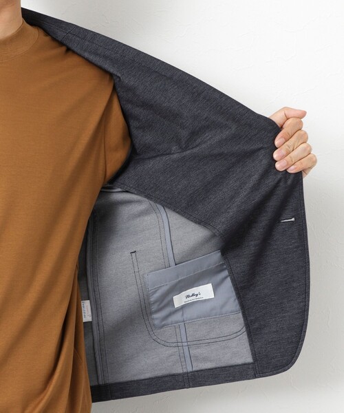 NOLLEY’S（ノーリーズ）の「《ビジカジ/セットアップ対応》【ALBINI】《吸水速乾》綾ジャージーイージーJK 25AW（テーラードジャケット・メンズ・ネイビー/ブラック・L/XL/S/M）」の14枚目の写真
