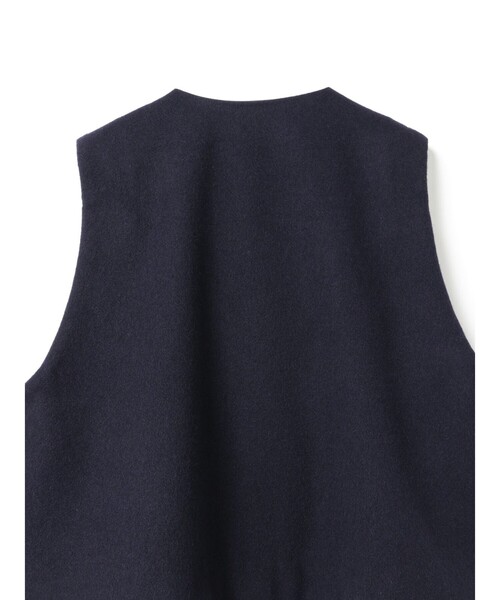 mizuiro ind ポケット付きクルーネックベスト（ベスト）｜mizuiroind