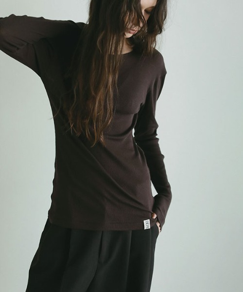 エトレトウキョウ　DEPENDREシアーロンTee ブラウン エトレトウキョウ DEPENDREシアーロンTee ブラウン DEPENDRE