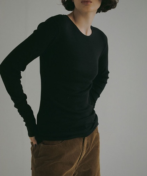 エトレトウキョウ　DEPENDREシアーロンTee ブラウン 1224512157-0000-