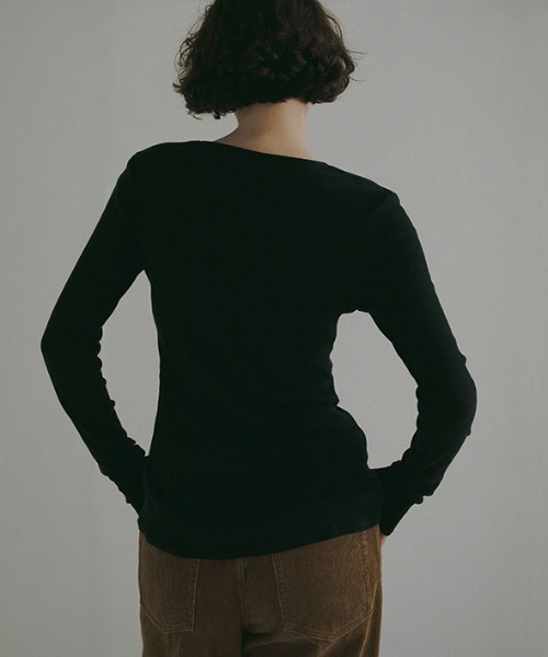 エトレトウキョウ　DEPENDREシアーロンTee ブラウン ETRE TOKYO（エトレトウキョウ）の「DEPENDREシアーロンTee（T