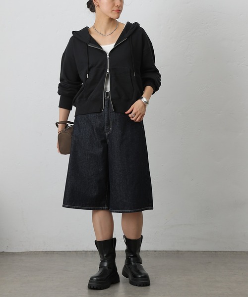 COLONY 2139(コロニートゥーワンスリーナイン)の「ダブルジップスウェットパーカー(パーカー・レディース・アイボリー/ブラック/グレー・FREE)」の10枚目の写真