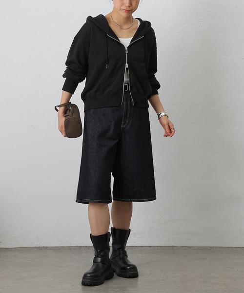 COLONY 2139(コロニートゥーワンスリーナイン)の「ダブルジップスウェットパーカー(パーカー・レディース・アイボリー/ブラック/グレー・FREE)」の11枚目の写真