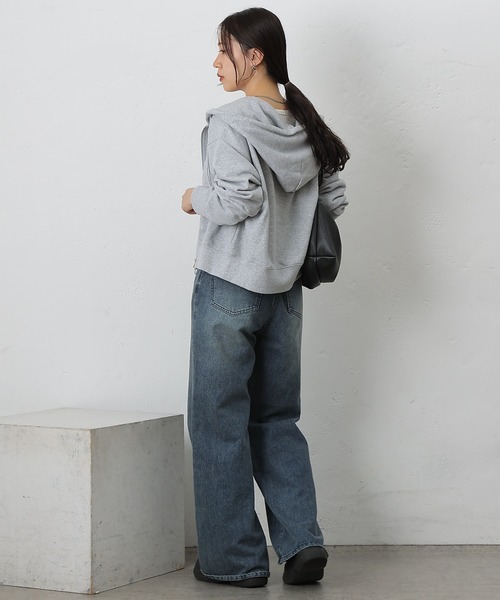 COLONY 2139(コロニートゥーワンスリーナイン)の「ダブルジップスウェットパーカー(パーカー・レディース・アイボリー/ブラック/グレー・FREE)」の7枚目の写真