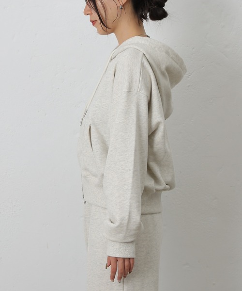 COLONY 2139(コロニートゥーワンスリーナイン)の「ダブルジップスウェットパーカー(パーカー・レディース・アイボリー/ブラック/グレー・FREE)」の13枚目の写真