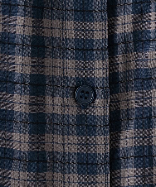 Afternoon Tea（アフタヌーンティー）の「チェックケープフリルブラウス（シャツ/ブラウス・レディース・ベージュ・MEDIUM）」の8枚目の写真