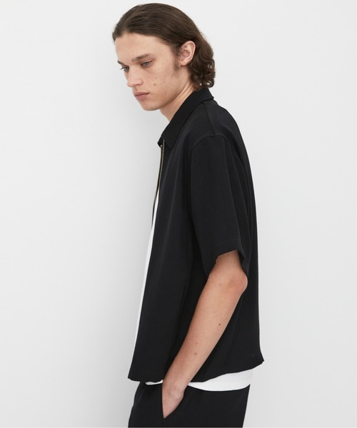 UNITED TOKYO（ユナイテッドトウキョウ）の「MODERN SILK LINEN ショートスリーブブルゾン（ブルゾン・メンズ・オリーブ/ブラック・2/1）」の10枚目の写真