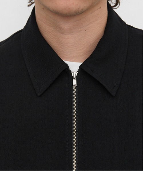 UNITED TOKYO（ユナイテッドトウキョウ）の「MODERN SILK LINEN ショートスリーブブルゾン（ブルゾン・メンズ・オリーブ/ブラック・2/1）」の15枚目の写真