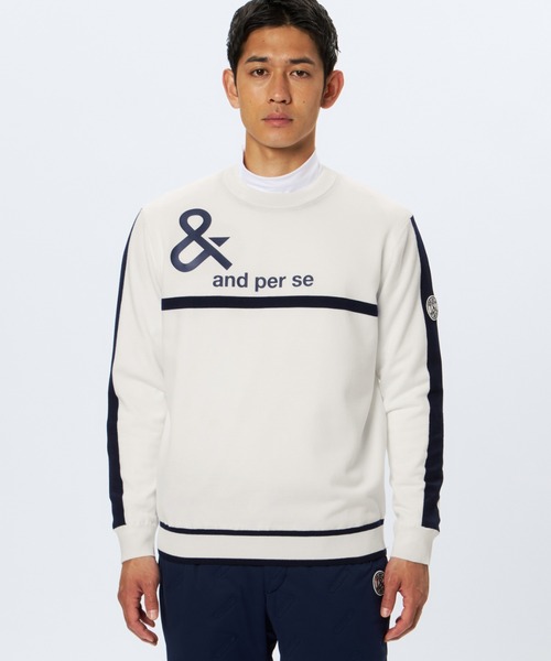 and per se（アンパスィ）の「ウインドシャッター防風スニードジャック（メンズ）（ニット/セーター・メンズ・ネイビー/ピンク/ホワイト・LL/L/M）」の7枚目の写真