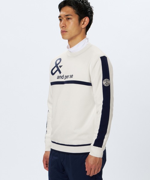 and per se（アンパスィ）の「ウインドシャッター防風スニードジャック（メンズ）（ニット/セーター・メンズ・ネイビー/ピンク/ホワイト・LL/L/M）」の8枚目の写真