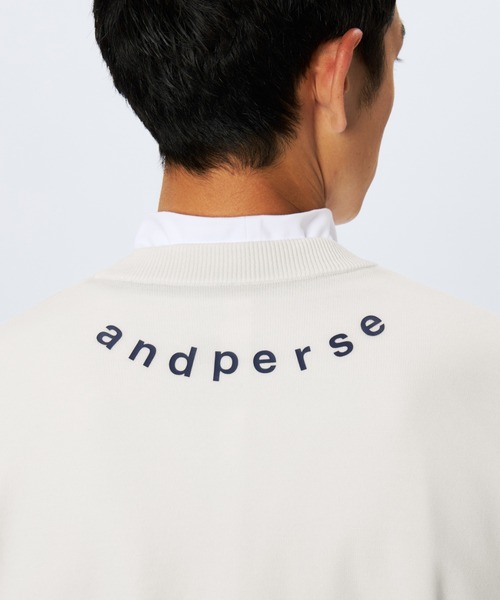 and per se（アンパスィ）の「ウインドシャッター防風スニードジャック（メンズ）（ニット/セーター・メンズ・ネイビー/ピンク/ホワイト・LL/L/M）」の13枚目の写真