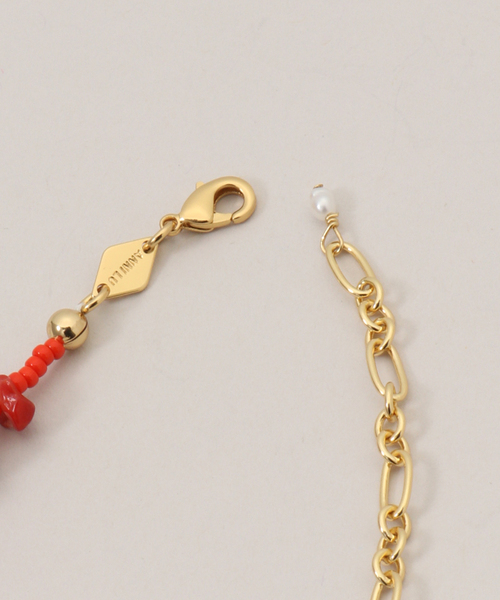 ANNI LU(アニールー)の「ANNI LU REEF BELLYCHAIN ネックレス(ネックレス・レディース・レッド・FREE)」の7枚目の写真