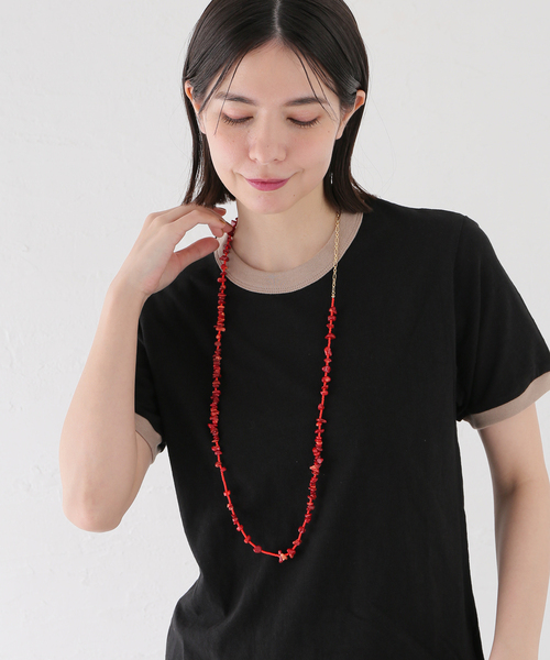 ANNI LU(アニールー)の「ANNI LU REEF BELLYCHAIN ネックレス(ネックレス・レディース・レッド・FREE)」の12枚目の写真