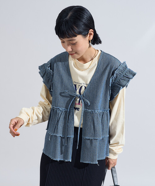 サージュデクレ　ヘリンボーンベスト　別注 サージュデクレ ヘリンボーンベスト 別注