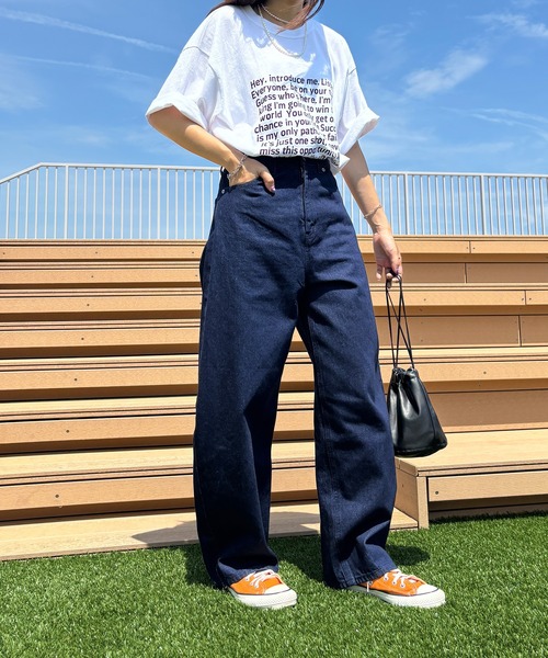 ISOOK（アイスー）の「コクーンデニムパンツ / バレルパンツ ジーンズ ジーパン ハイウエスト ブラック ダークブラック ブルー 青 黒 ZOZOTOWN限定（デニムパンツ・レディース・ブルー/ダークブラック/ブラック・マルチサイズ）」の6枚目の写真