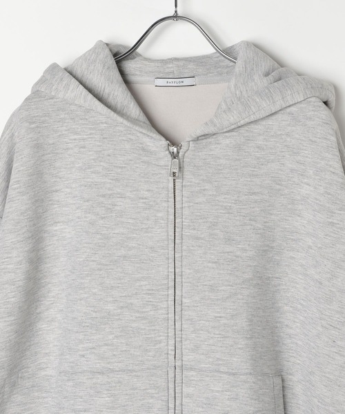 BAYFLOW（ベイフロー）の「ビッグクッションダブルZIPパーカー（パーカー・メンズ・グレー/ライトグレー・FREE）」の3枚目の写真