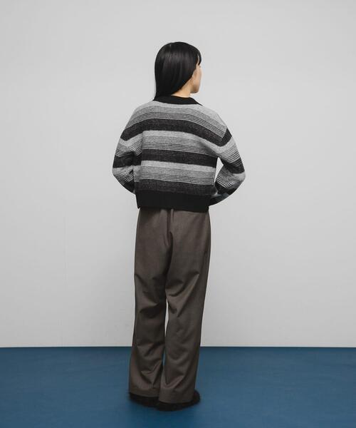 KBF（ケイビーエフ）の「タックデザインスラックス（その他パンツ・レディース・ブラック/ブラウン系その他/グレー・36/38）」の6枚目の写真