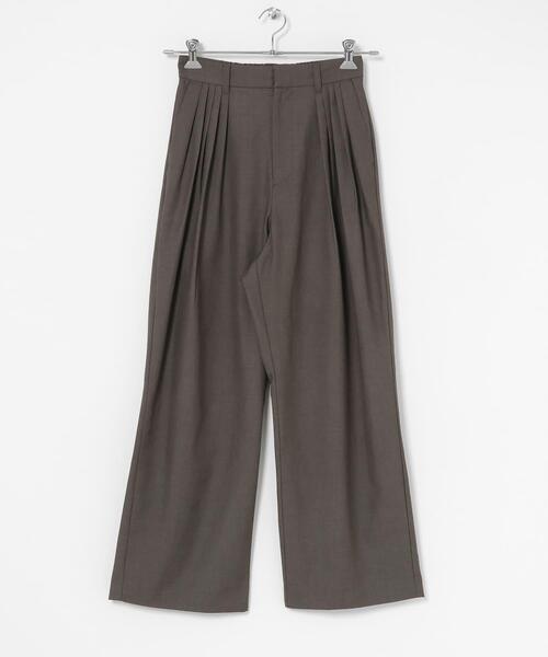 KBF（ケイビーエフ）の「タックデザインスラックス（その他パンツ・レディース・ブラック/ブラウン系その他/グレー・36/38）」の7枚目の写真