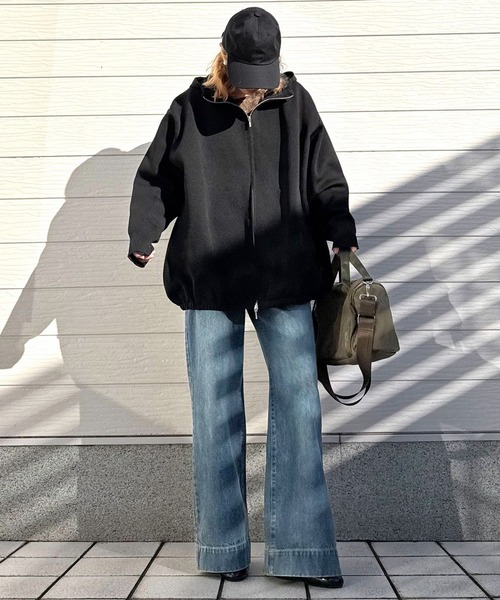 Casselini(キャセリーニ)の「ミリタリーチャームボストン(ボストンバッグ・レディース・ブラック/オリーブ・ONE SIZE)」の13枚目の写真