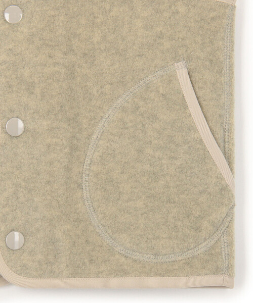 DANTON(ダントン)の「KIDS’ FLEECE COLLARLESS VEST(その他アウター・キッズ・クリーム/ブラック/オレンジ系その他・115/125/105/135)」の7枚目の写真