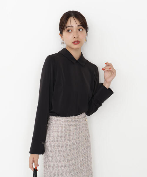 PROPORTION BODY DRESSING(プロポーションボディドレッシング)の「<ウォッシャブル>ちびカラーブラウス / 1215210907(シャツ/ブラウス・レディース・ブラック/ピンク/ホワイト・FREE)」の8枚目の写真