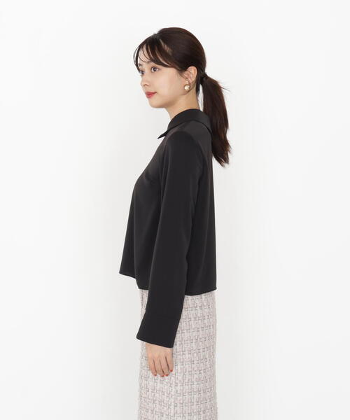 PROPORTION BODY DRESSING(プロポーションボディドレッシング)の「<ウォッシャブル>ちびカラーブラウス / 1215210907(シャツ/ブラウス・レディース・ブラック/ピンク/ホワイト・FREE)」の10枚目の写真