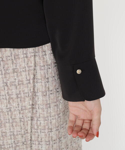 PROPORTION BODY DRESSING(プロポーションボディドレッシング)の「<ウォッシャブル>ちびカラーブラウス / 1215210907(シャツ/ブラウス・レディース・ブラック/ピンク/ホワイト・FREE)」の15枚目の写真