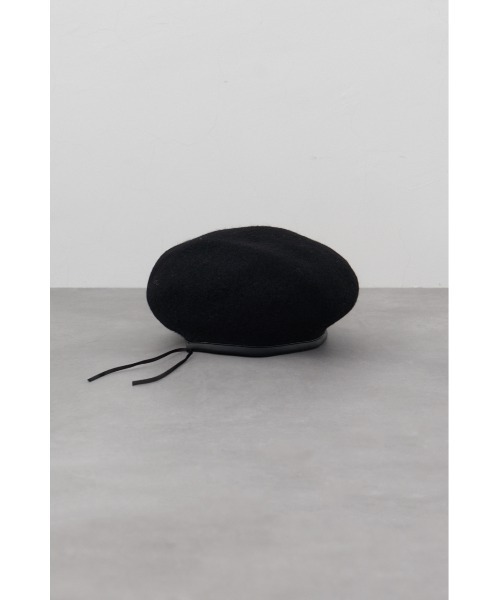 AZUL by moussy（アズールバイマウジー）の「バスクベレー（ハンチング/ベレー帽・レディース・ブラック/グレー・FREE）」の7枚目の写真