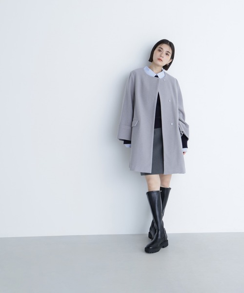 NATURAL BEAUTY BASIC ノーカラーノーブルコート NATURAL BEAUTY BASIC（ナチュラルビューティーベーシック）の