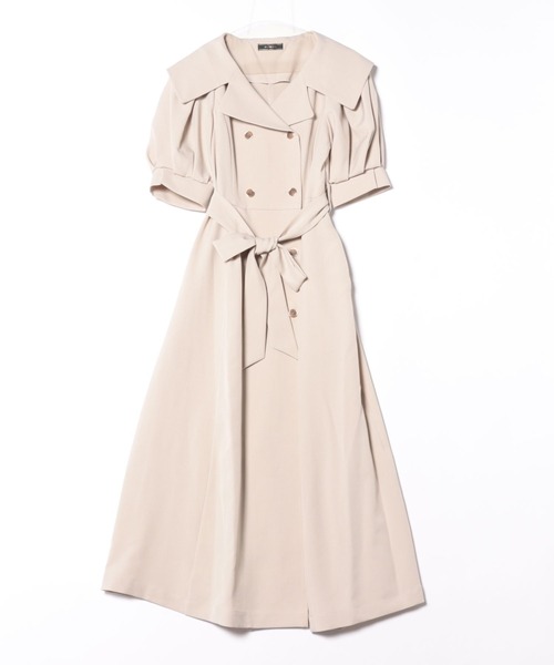SWINGLE（スウィングル）の「トレンチディテールハーフスリーブワンピース（ワンピース・レディース・ダークブラウン/ベージュ/ボルドー・FREE）」の15枚目の写真