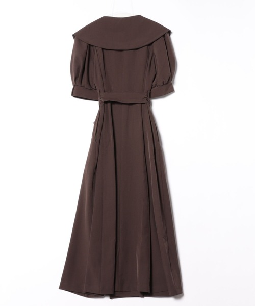 SWINGLE（スウィングル）の「トレンチディテールハーフスリーブワンピース（ワンピース・レディース・ダークブラウン/ベージュ/ボルドー・FREE）」の12枚目の写真