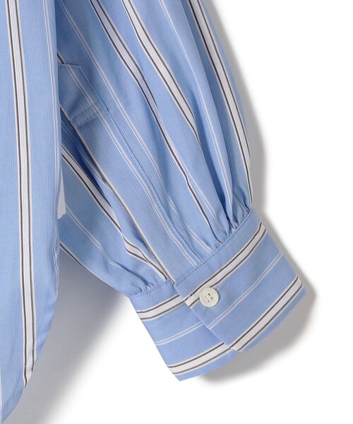SHIPS(シップス)の「SHIPS Primary Navy Label:〈手洗い可能〉SOMELOS ストライプ シャツ(シャツ/ブラウス・レディース・ライトブルー・38/36)」の5枚目の写真