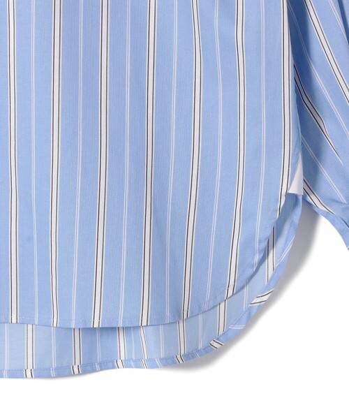 SHIPS(シップス)の「SHIPS Primary Navy Label:〈手洗い可能〉SOMELOS ストライプ シャツ(シャツ/ブラウス・レディース・ライトブルー・38/36)」の6枚目の写真