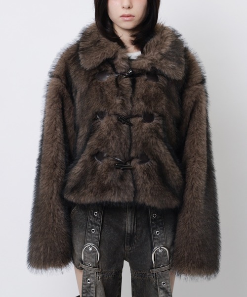 セール】ファーダッフルショートコート（ダッフルコート）｜SPIRALGIRL