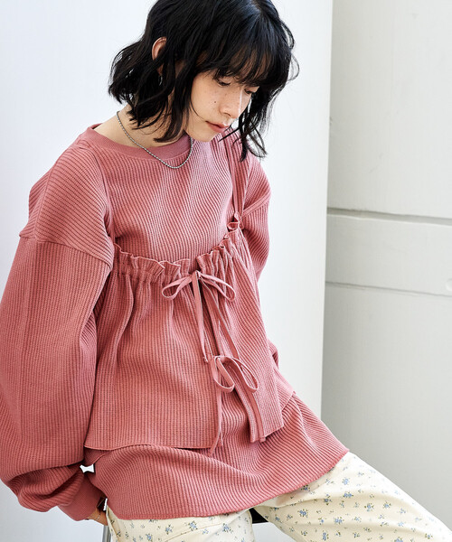 セットアイテム】ワッフル ロンTビスチェセット（Tシャツ