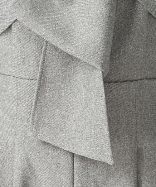 31 Sons de mode（トランテアン　ソン　ドゥ　モード）の「リボンモチーフコンビネゾン（サロペット/オーバーオール・レディース・グレー/アイボリー/ブラック・M/S）」の8枚目の写真