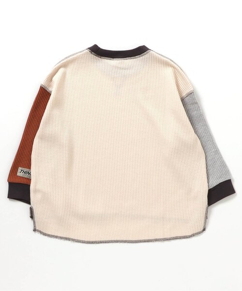 BREEZE(ブリーズ)の「【ジュニア対応】配色ステッチビッグシルエットワッフルTシャツ(Tシャツ/カットソー・キッズ・レインボー/グリーン/ブラウン/その他2/グレー・110/140/150/80/90/120/100/130)」の17枚目の写真