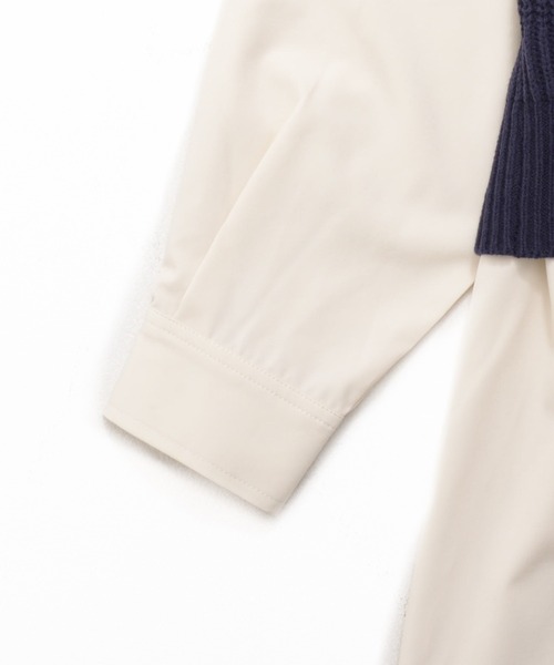 Arnold Palmer(アーノルドパーマー)の「ニットベスト + シャツチュニック レイヤードセット(アンサンブル・レディース・グレー/アイボリー/ネイビー・L/M/S)」の14枚目の写真