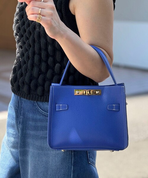 NOLLEY’S（ノーリーズ）の「HINERI Sバッグ（ショルダーバッグ・レディース・ブラック/ロイヤルブルー/ピンク/ベージュ/ブラウン・FREE）」の6枚目の写真